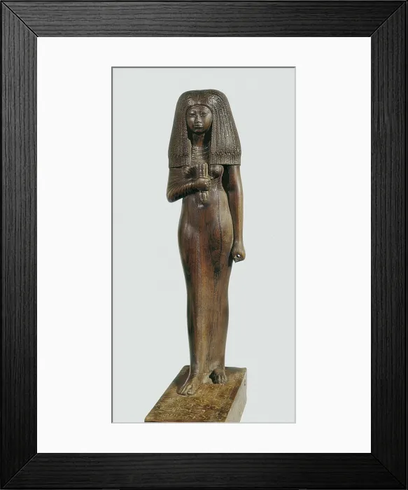 Framed Print : Toui, Priestess of Min. 1567 -1320 BC. New Kingdom. Egyptian art. New Kingdom. Sculpture on wood. FRANCE. Paris. Louvre Museum. AISA / Everett Collection**US SALES ONLY**