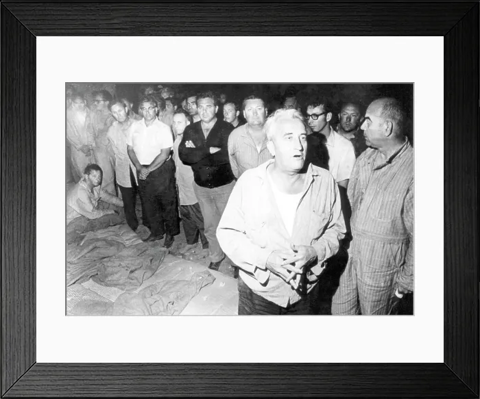 Framed Print : Police Captain Frank Wald (second from right) Framed Print : Police Captain Frank Wald (second from right)