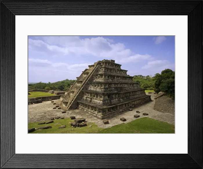 Framed Print : MEXICO. VERACRUZ. El Tajn. The Nichos Pyramid. Totonacan art. RAGA / AISA / Everett Collection (190079)**US SALES ONLY**