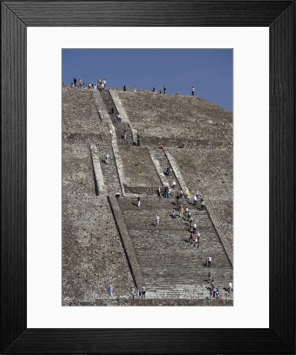 Framed Print : MEXICO. STATE OF MEXICO. Teotihuacn. The Sun Pyramid. Teotihuacan culture. RAGA / AISA / Everett Collection (190027)**US SALES ONLY** Framed Print : MEXICO. STATE OF MEXICO. Teotihuacn. The Sun Pyramid. Teotihuacan culture. RAGA / AISA / Everett Collection (190027)**US SALES ONLY**