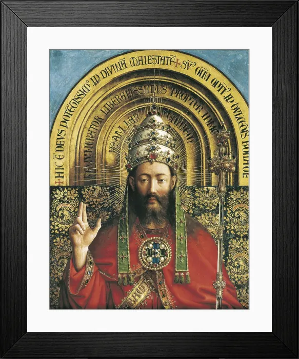 Framed Print : EYCK, Jan van (1390-1441); EYCK, Hubert van (1370-1426). The Ghent Altarpiece or Adoration of the Mystic Lamb. 1425-1432. BELGIUM. Ghent. Saint Bavo Cathedral Framed Print : EYCK, Jan van (1390-1441); EYCK, Hubert van (1370-1426). The Ghent Altarpiece or Adoration of the Mystic Lamb. 1425-1432. BELGIUM. Ghent. Saint Bavo Cathedral