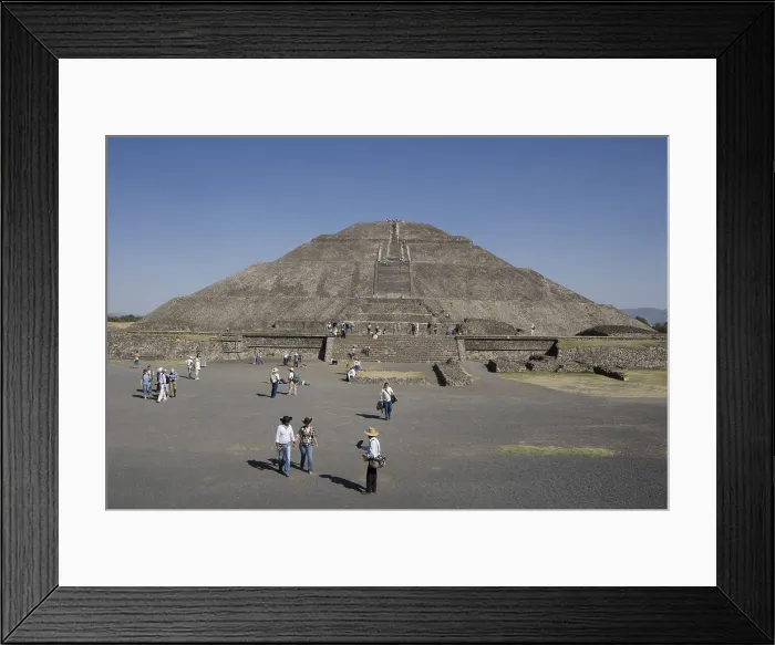 Framed Print : MEXICO. STATE OF MEXICO. Teotihuacn. The Sun Pyramid. Teotihuacan culture. RAGA / AISA / Everett Collection (190028)**US SALES ONLY** Framed Print : MEXICO. STATE OF MEXICO. Teotihuacn. The Sun Pyramid. Teotihuacan culture. RAGA / AISA / Everett Collection (190028)**US SALES ONLY**