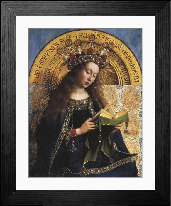 Framed Print : EYCK, Jan van (1390-1441); EYCK, Hubert van (1370-1426). The Ghent Altarpiece or Adoration of the Mystic Lamb. 1425-1432. BELGIUM. Ghent. Saint Bavo Cathedral