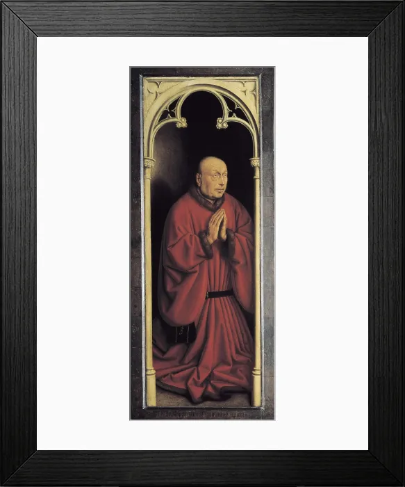 Framed Print : EYCK, Jan van (1390-1441); EYCK, Hubert van (1370-1426). The Ghent Altarpiece or Adoration of the Mystic Lamb. 1425-1432. BELGIUM. Ghent. Saint Bavo Cathedral
