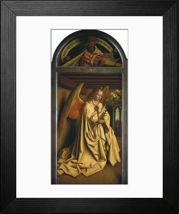 Framed Print : EYCK, Jan van (1390-1441); EYCK, Hubert van (1370-1426). The Ghent Altarpiece or Adoration of the Mystic Lamb. 1425-1432. BELGIUM. Ghent. Saint Bavo Cathedral