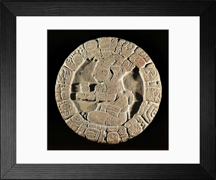 Framed Print : Disc from Tonin. 40-41. Maya art. Relief on rock. MEXICO. Mexico City. National Museum of Anthropology. Proc: MEXICO. Ocosingo. Tonina. AISA / Everett Collection**US SALES ONLY** Framed Print : Disc from Tonin. 40-41. Maya art. Relief on rock. MEXICO. Mexico City. National Museum of Anthropology. Proc: MEXICO. Ocosingo. Tonina. AISA / Everett Collection**US SALES ONLY**