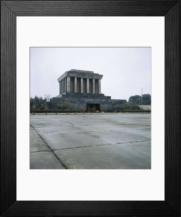 Framed Print : Ho Chi Minh (1890-1969). Ho Chi Minh mausoleum that was built where, on the 2nd September 1945, the President read the Declaration of Independence. Architecture. VIETNAM. HANOI Framed Print : Ho Chi Minh (1890-1969). Ho Chi Minh mausoleum that was built where, on the 2nd September 1945, the President read the Declaration of Independence. Architecture. VIETNAM. HANOI