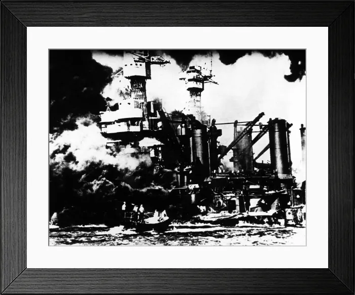 Framed Print : The Japanese attack on Pearl Harbor, December 7, 1941. Courtesy: CSU Archives / Everett Collection Framed Print : The Japanese attack on Pearl Harbor, December 7, 1941. Courtesy: CSU Archives / Everett Collection