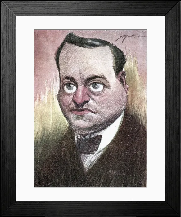 Framed Print : Caricature by Montagud. 1904. AISA / Everett Collection**US SALES ONLY** Framed Print : Caricature by Montagud. 1904. AISA / Everett Collection**US SALES ONLY**