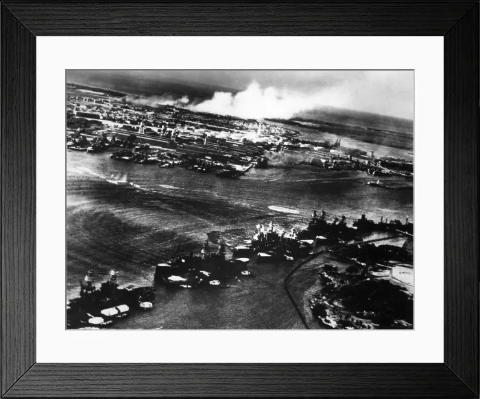 Framed Print : The Japanese attack on Pearl Harbor, as seen from the view of the Japanese, December 7, 1941. Courtesy: CSU Archives / Everett Collection Framed Print : The Japanese attack on Pearl Harbor, as seen from the view of the Japanese, December 7, 1941. Courtesy: CSU Archives / Everett Collection