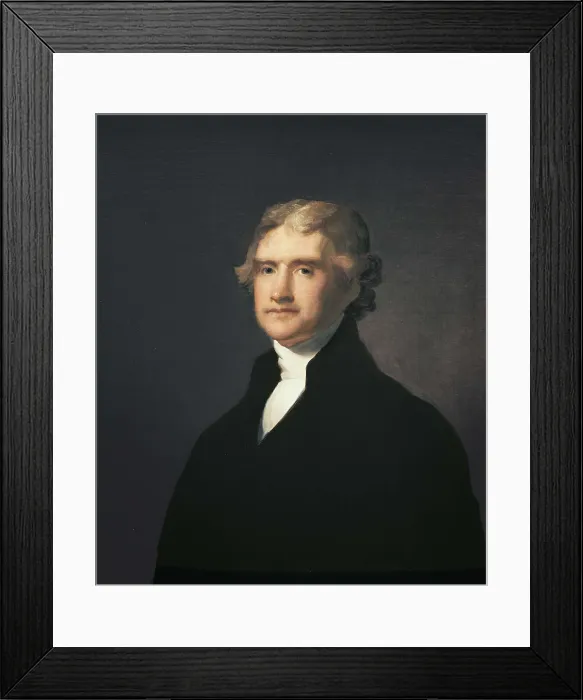Framed Print : DURAND, Asher Brown (1796-1886). Portrait of Thomas Jefferson. ca. 1835. UNITED STATES OF AMERICA. New York City. The New-York Historical Society. Oil on canvas Framed Print : DURAND, Asher Brown (1796-1886). Portrait of Thomas Jefferson. ca. 1835. UNITED STATES OF AMERICA. New York City. The New-York Historical Society. Oil on canvas