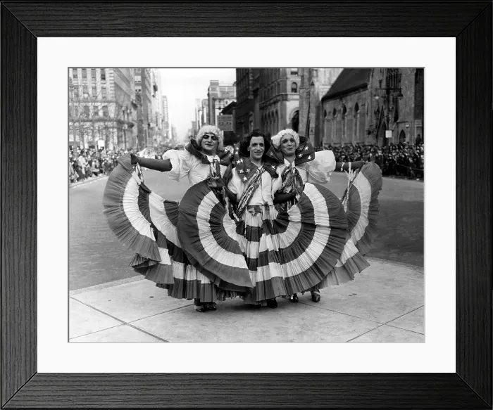 Framed Print : Drag queens at the Mummers Day Parade in Philadelphia on New Year's Day, 1937. Courtesy: CSU Archives / Everett Collection Framed Print : Drag queens at the Mummers Day Parade in Philadelphia on New Year's Day, 1937. Courtesy: CSU Archives / Everett Collection