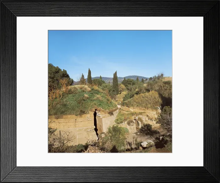 Framed Print : ITALY. LAZIO. ROME. Cerveteri. Necropolis of Monte Abatone. Etruscan tomb. AISA / Everett Collection**US SALES ONLY**