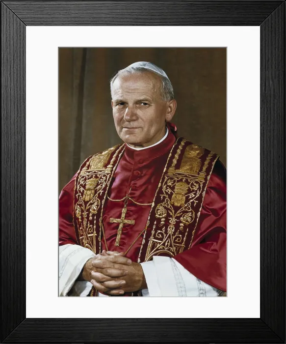 Framed Print : JOHN PAUL II (1920). Portrait of John Paul II the year he became Pope. AISA / Everett Collection**US SALES ONLY**