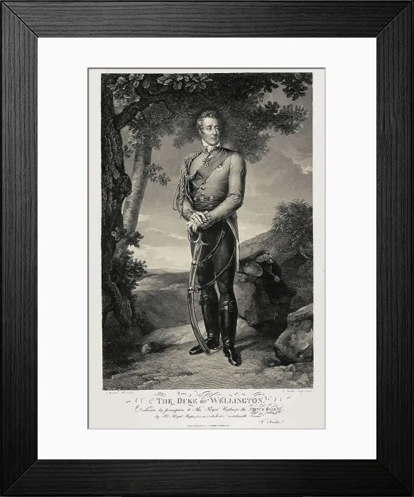 Framed Print : Wellington, Arthur Wellesley, 1st Duke of (1769-1852). Engraving. SPAIN. Madrid. Municipal Museum. AISA / Everett Collection**US SALES ONLY**