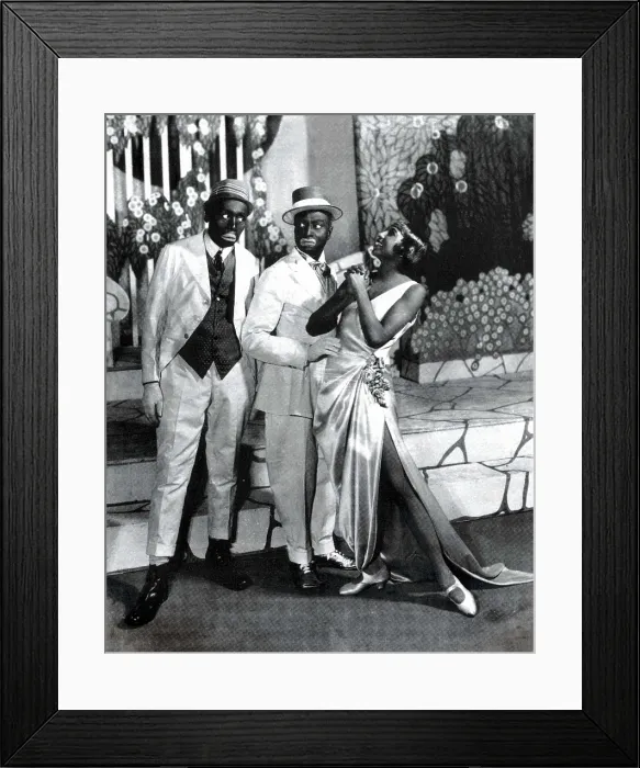 Framed Print : En la representacin teatral. From left to right: Payton, Lew;BAKER, Josephine (1906-1975);. AISA / Everett Collection**US SALES ONLY**