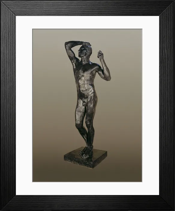 Framed Print : RODIN, Auguste (1840-1917). The Age of Bronze. 1877. Sculpture on bronze. FRANCE. Paris. Rodin Museum. AISA / Everett Collection**US SALES ONLY**