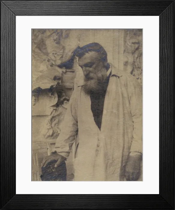 Framed Print : Auguste Rodin (1840-1917), French sculptor, photograph by Gertrude Kasebier, 1906
