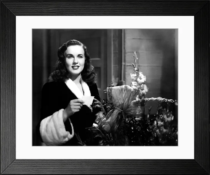 Framed Print : BECAUSE OF HIM, Deanna Durbin, 1946
