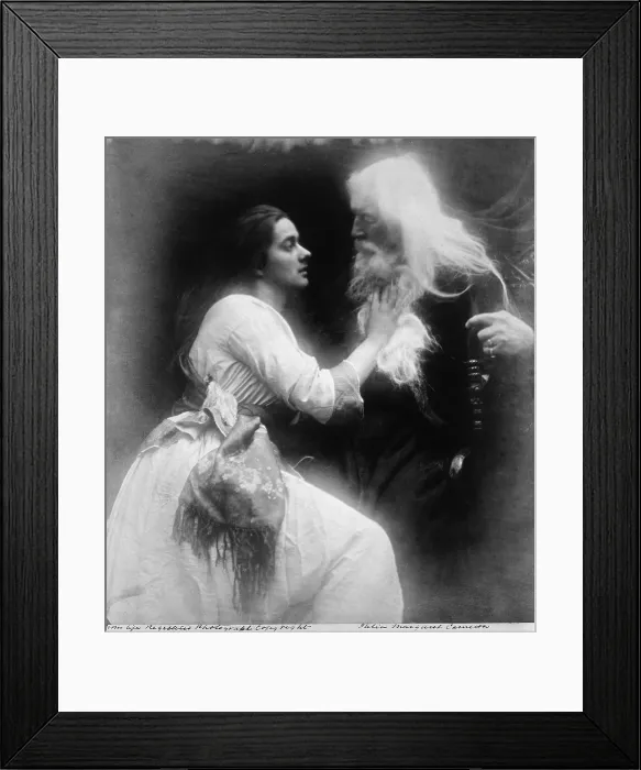 Framed Print : Julia Margaret Cameron's (1815-1879), photograph, ca. 1870, 'Vivian and Merlin, ' an Illustration for Tennyson's 'Idylls of the King.' Framed Print : Julia Margaret Cameron's (1815-1879), photograph, ca. 1870, 'Vivian and Merlin, ' an Illustration for Tennyson's 'Idylls of the King.'