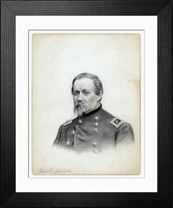 Framed Print : The Civil War. Brigadier General William Farrar Smith, ca. 1861-1865