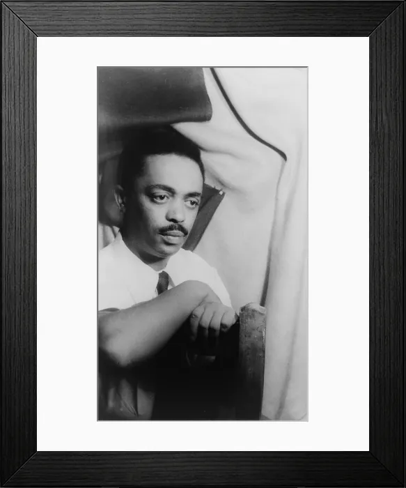 Framed Print : Peter Abrahams, (b. 1919), a South African writer who made Jamaica his home, based most of his writing on South African racism. 1955 portrait by Carl Van Vechten