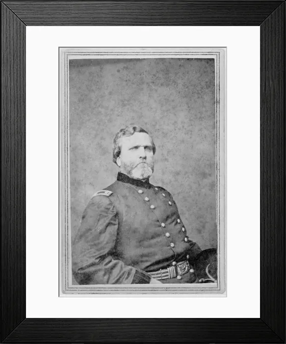 Framed Print : The Civil War. Major General George Henry Thomas, carte de visite ca. 1862 - 1865. Mathhew Brady Studio Framed Print : The Civil War. Major General George Henry Thomas, carte de visite ca. 1862 - 1865. Mathhew Brady Studio