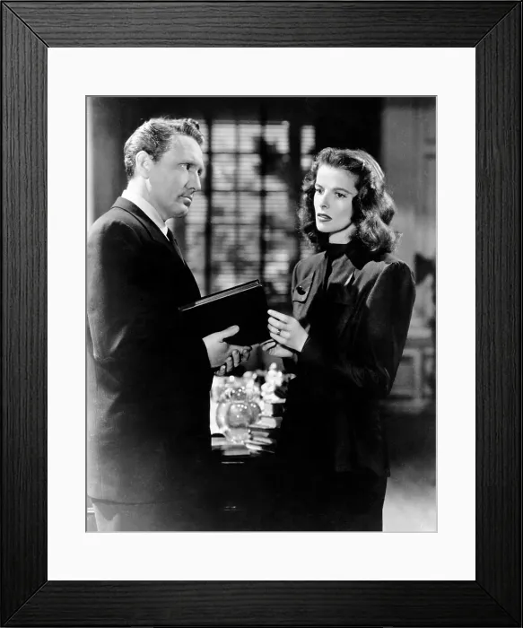 Framed Print : KEEPER OF THE FLAME, from left, Spencer Tracy, Katharine Hepburn, 1942