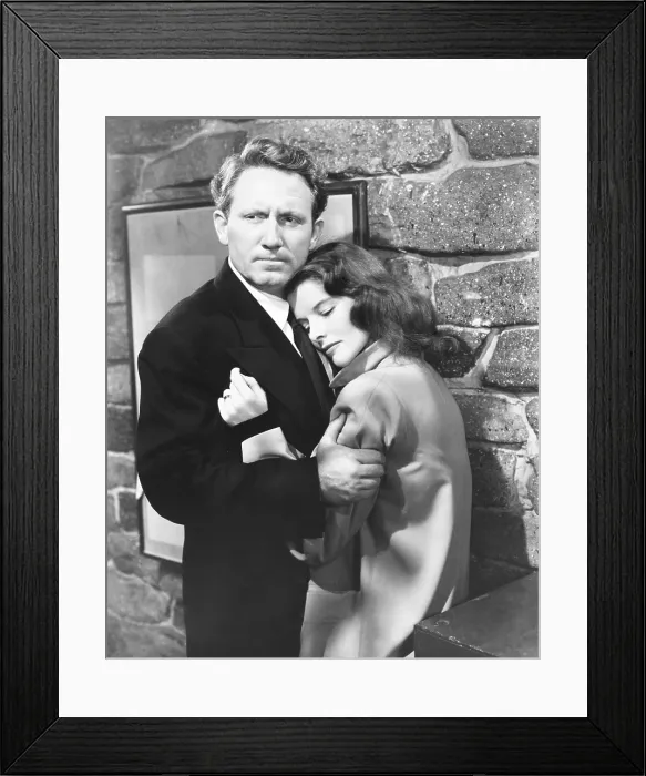 Framed Print : KEEPER OF THE FLAME, from left: Spencer Tracy, Katharine Hepburn, 1942