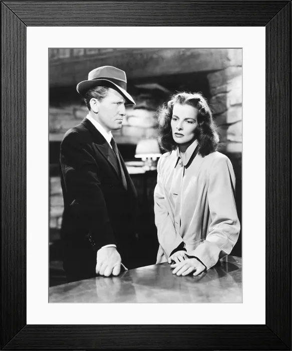Framed Print : KEEPER OF THE FLAME, from left: Spencer Tracy, Katharine Hepburn, 1942