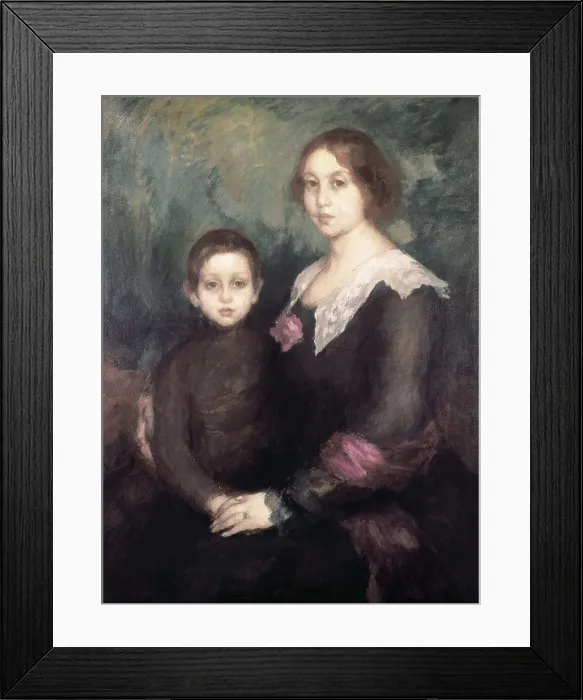 Framed Print : CANALS i LLAMBI, Ricard (1876-1931). Portrait of Miss Adela Hurtado. Impressionism. Oil on canvas. Private Collection. AISA / Everett Collection**US SALES ONLY**