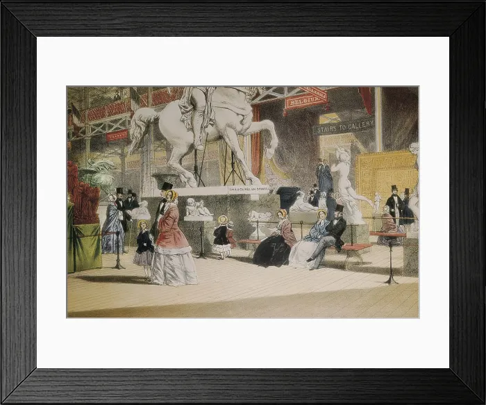 Framed Print : Universal Exposition of London (1861). Interior of the pavilion of Belgium. Illustration by Sickinson. Litography. UNITED KINGDOM. London. Victoria and Albert Museum Framed Print : Universal Exposition of London (1861). Interior of the pavilion of Belgium. Illustration by Sickinson. Litography. UNITED KINGDOM. London. Victoria and Albert Museum