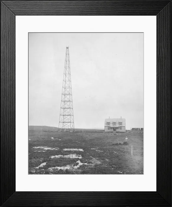 Framed Print : Wireless station, Nome, Alaska, photograph by Lomen Brothers, 1916 Framed Print : Wireless station, Nome, Alaska, photograph by Lomen Brothers, 1916