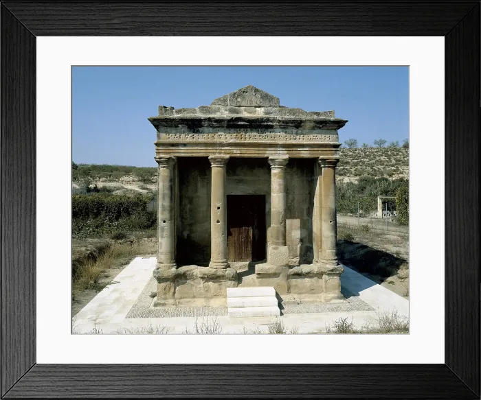 Framed Print : Mausoleum of Fabara. SPAIN. Fabara. Roman art. Architecture. AISA / Everett Collection (1477)**US SALES ONLY**