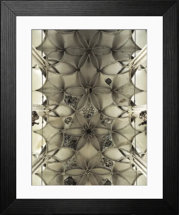 Framed Print : St. Barbara Church. CZECH Rep.. Kutna Hora. Vault that covers the central nave. Gothic art. Architecture. AISA / Everett Collection (48206)**US SALES ONLY** Framed Print : St. Barbara Church. CZECH Rep.. Kutna Hora. Vault that covers the central nave. Gothic art. Architecture. AISA / Everett Collection (48206)**US SALES ONLY**