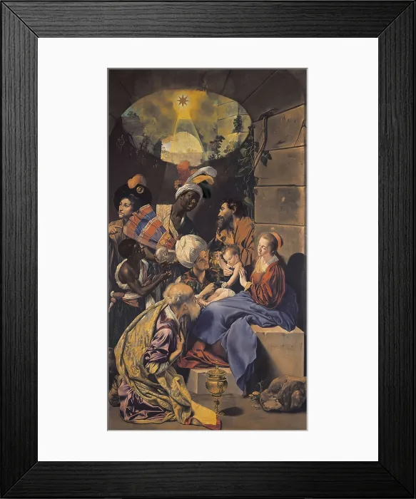 Framed Print : MAINO, Juan Bautista (1578-1649). Adoration of the Magi. ca. 1610. Baroque art. Oil on canvas. SPAIN. Madrid. Prado Museum. AISA / Everett Collection**US SALES ONLY**