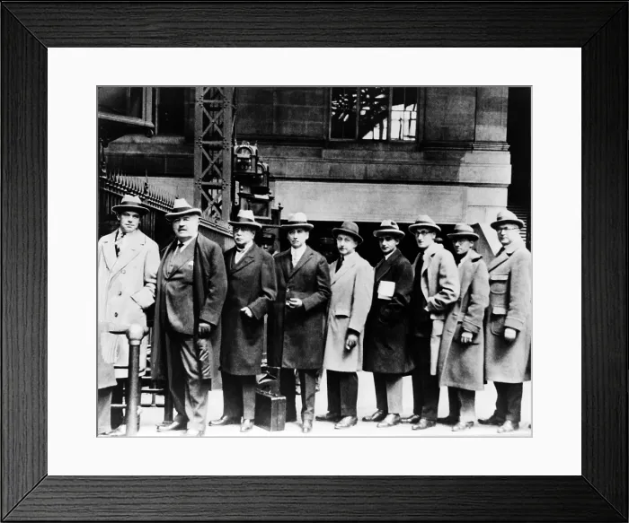 Framed Print : American musicians, from the Tin Pan Types series, left to right: Gene Buck, Victor Herbert, John Philip Sousa, Harry B. Smith, Jerome Kern, Irving Berlin, George W Framed Print : American musicians, from the Tin Pan Types series, left to right: Gene Buck, Victor Herbert, John Philip Sousa, Harry B. Smith, Jerome Kern, Irving Berlin, George W