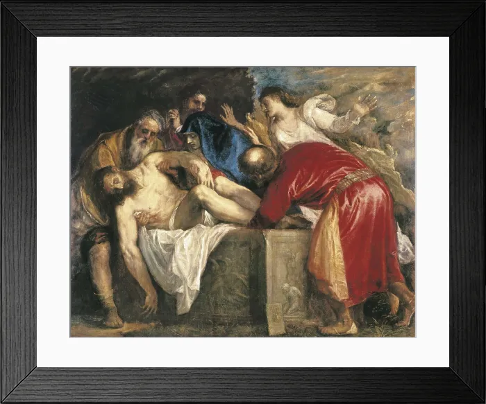 Framed Print : TTITIA, Tiziano Vecello, also called (1490-1576). The Entombment of Christ. 1559. Renaissance art. Cinquecento. Oil on canvas. SPAIN. Madrid. Prado Museum Framed Print : TTITIA, Tiziano Vecello, also called (1490-1576). The Entombment of Christ. 1559. Renaissance art. Cinquecento. Oil on canvas. SPAIN. Madrid. Prado Museum