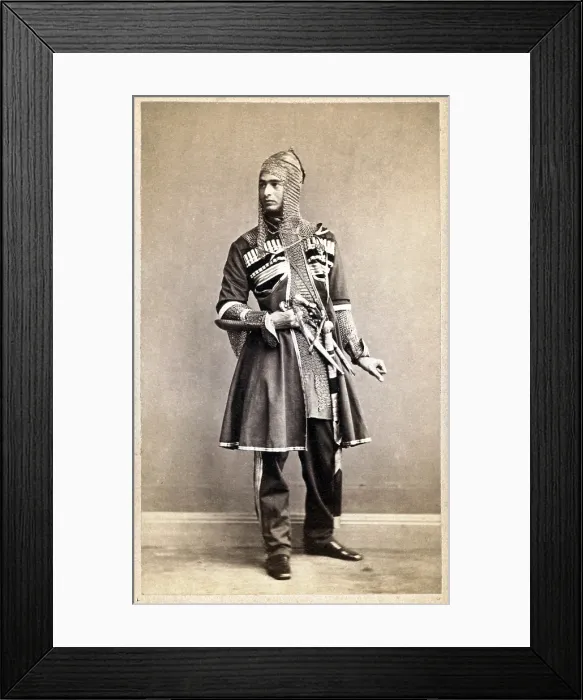 Framed Print : Officer of the Guard, Saint. Petersburg. Portrait carte de visite ca. 1870-1886