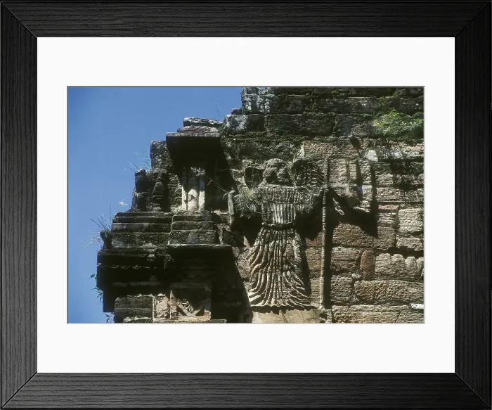 Framed Print : ARGENTINA. MISIONES. San Ignacio Mini. Jesuit Missionfounded at the beginning of 17th c. Decorative detail of the church. AISA / Everett Collection (49740)**US SALES ONLY**