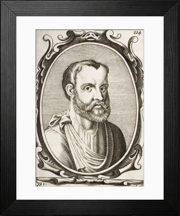 Framed Print : Galen of Pergamum (129-c. 216). Portrait of Claudius Galenus of Pergamum. Engraving. AISA / Everett Collection**US SALES ONLY** Framed Print : Galen of Pergamum (129-c. 216). Portrait of Claudius Galenus of Pergamum. Engraving. AISA / Everett Collection**US SALES ONLY**