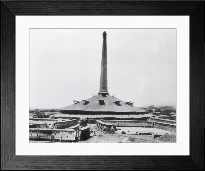 Framed Print : Spain (1904). Brick factory in CollblancBarcelona. SPAIN. Barcelona. Sants-Montjuic District Municipal Archive. AISA / Everett Collection (50819)**US SALES ONLY** Framed Print : Spain (1904). Brick factory in CollblancBarcelona. SPAIN. Barcelona. Sants-Montjuic District Municipal Archive. AISA / Everett Collection (50819)**US SALES ONLY**