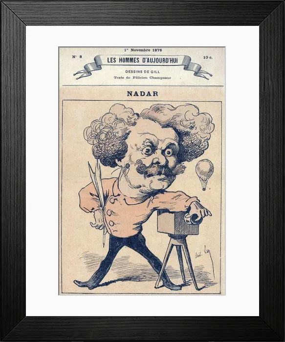 Framed Print : Nadar, caricature of photographer Nadar, (aka Gaspard-Felix Tournachon), circa 1878 Framed Print : Nadar, caricature of photographer Nadar, (aka Gaspard-Felix Tournachon), circa 1878
