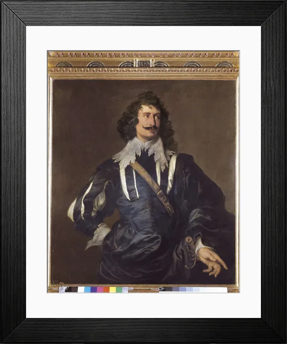 Framed Print : VAN DYCK, Sir Anthony (1599-1641). The Engraver Paul du Pont. 1635. Flemish engraver. Flemish art. Oil on canvas. SPAIN. Madrid. Prado Museum