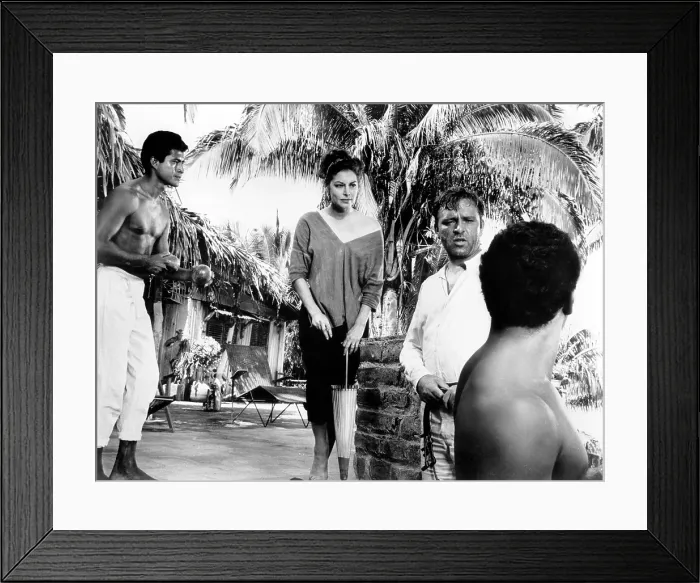 Framed Print : THE NIGHT OF THE IGUANA, Ava Gardner, Richard Burton, 1964