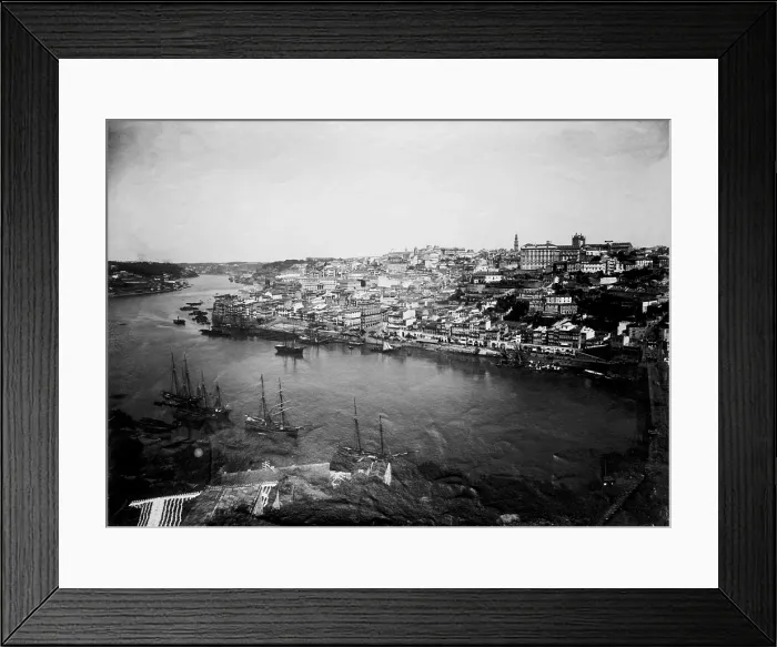 Framed Print : City view of Oporto, Portugal, January 24, 1919