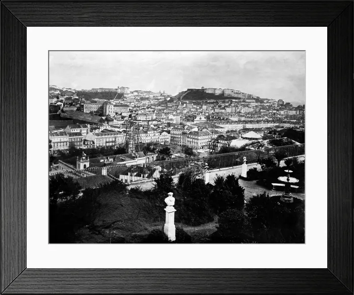 Framed Print : City view of Oporto, Portugal, January 24, 1919
