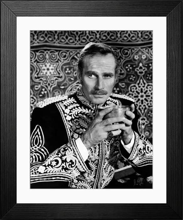 Framed Print : KHARTOUM, Charlton Heston, 1966
