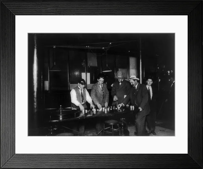 Framed Print : Nevada, open gambling in Reno, overland roulette game, photograph by L. Levitch, October 8, 1910