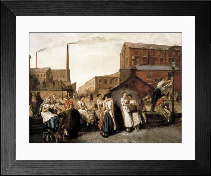 Framed Print : CROWE, Eyre (1824-1910). The Dinner Hour, Wigan. 1874. Oil on canvas. UNITED KINGDOM. Manchester. Manchester Art Gallery. AISA / Everett Collection**US SALES ONLY** Framed Print : CROWE, Eyre (1824-1910). The Dinner Hour, Wigan. 1874. Oil on canvas. UNITED KINGDOM. Manchester. Manchester Art Gallery. AISA / Everett Collection**US SALES ONLY**